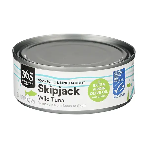 Skipjack Tuna in Extra Virgin Olive Oil Salt Added, 1 count 4