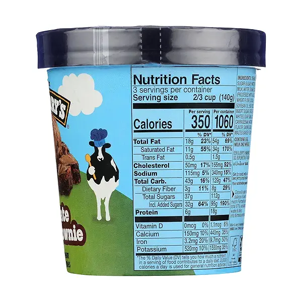 Chocolate Fudge Brownie Ice Cream, 1 each 6
