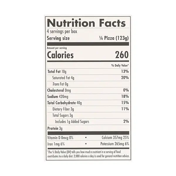 Dairy Free Fire-Roasted Vegetable Gluten Free Vegan Pizza, 17.4 oz 3