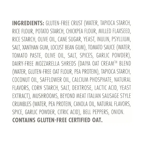 Dairy Free Supreme Gluten Free Pizza, 19.4 oz 4