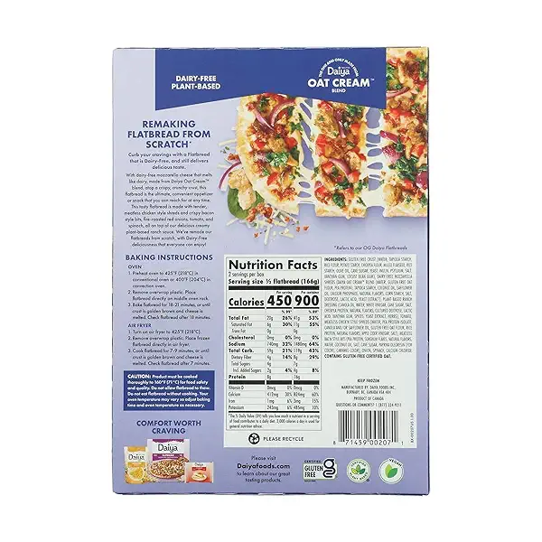 Plant Based Chick'n & Bac'n Flatbread, 11.7 oz 2