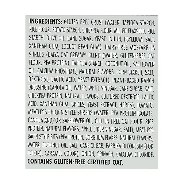 Plant Based Chick'n & Bac'n Flatbread, 11.7 oz 4