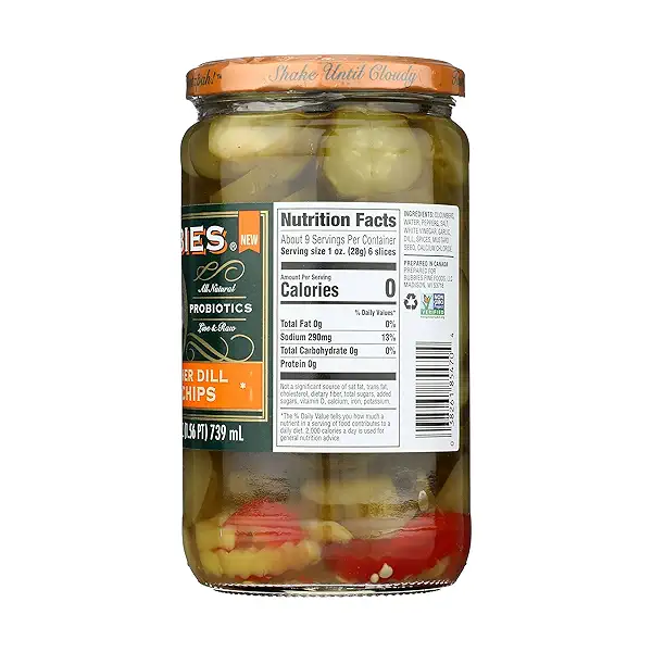 Spicy Kosher Dill Pickle Chips, 25 fl oz 8