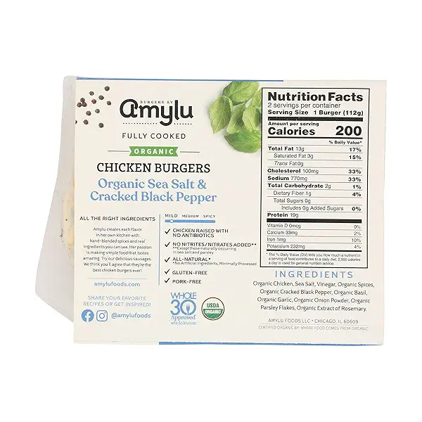 Organic Sea Salt & Cracked Pepper Burgers 3