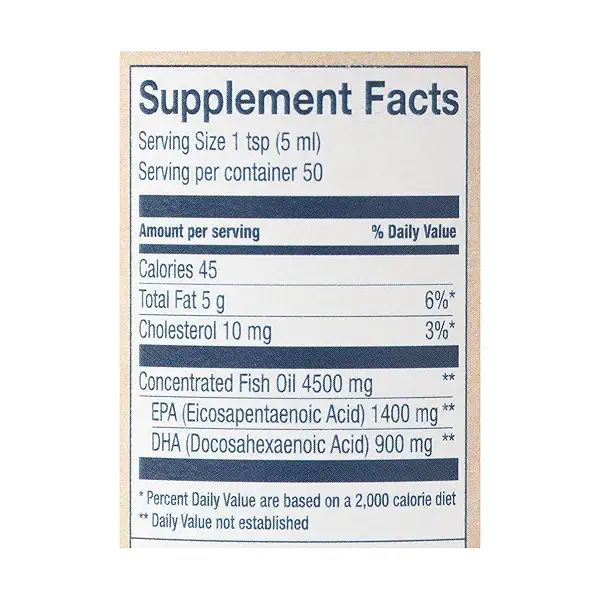 Wild Alaskan Fish Oil Peak Omega-3 Supplement, 8.45 oz 5