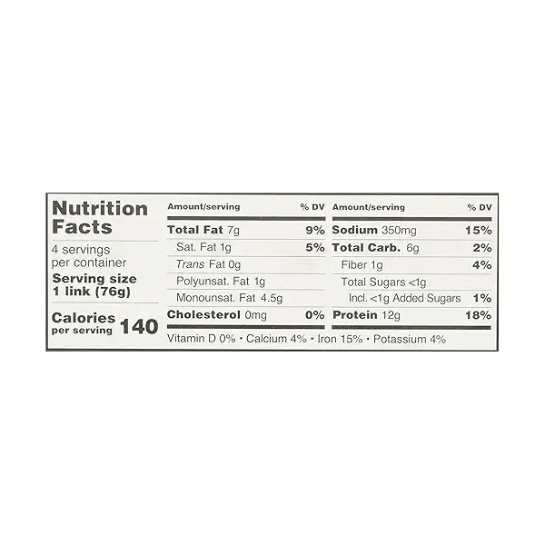 Cajun Plant Based Sun Sausage 10
