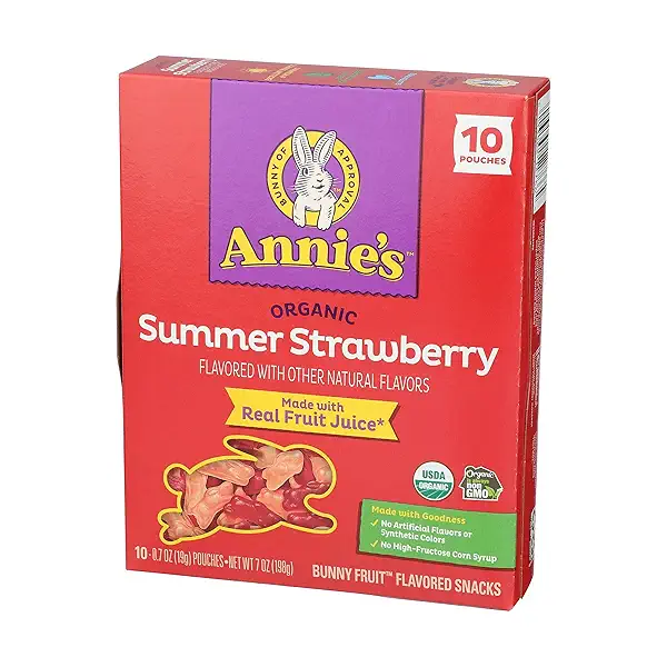 Organic Summer Strawberry Fruit Snacks, 0.7 oz 4