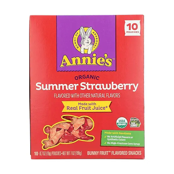 Organic Summer Strawberry Fruit Snacks, 0.7 oz 1