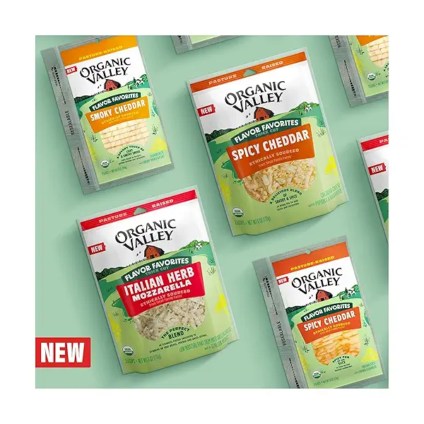Organic Spicy Cheddar Sliced Cheese, Flavor Favorites, 6 oz 3