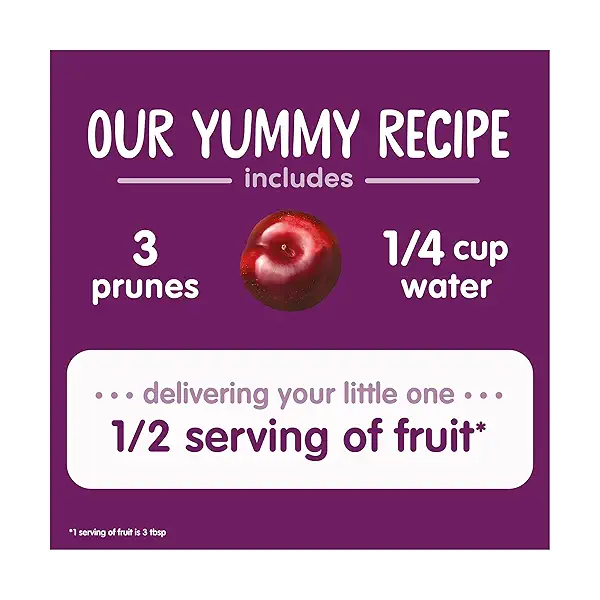 Organics Clearly Crafted Stage 1 Prunes Pouch 4 oz UNIT 11