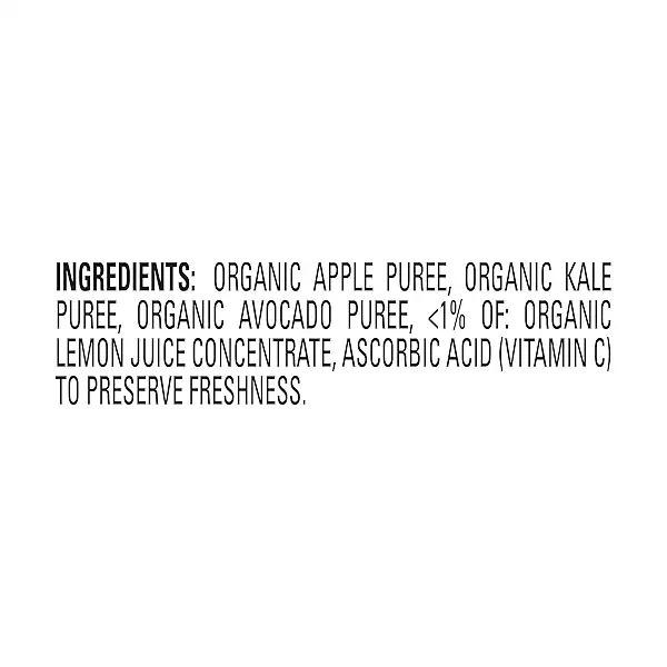 Organics Clearly Crafted Stage 2 Apples, Kale & Avocados Pouch 4oz UNIT 4