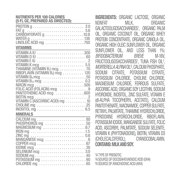 Organics Stage 2 Organic Infant Formula with Probiotic & Prebiotic Blend, 22.9 OZ Container UNIT 6