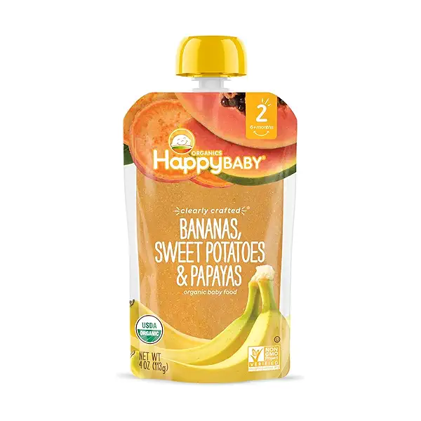 Organics Clearly Crafted Stage 2 Bananas, Sweet Potatoes & Papaya Pouch 4oz UNIT 1