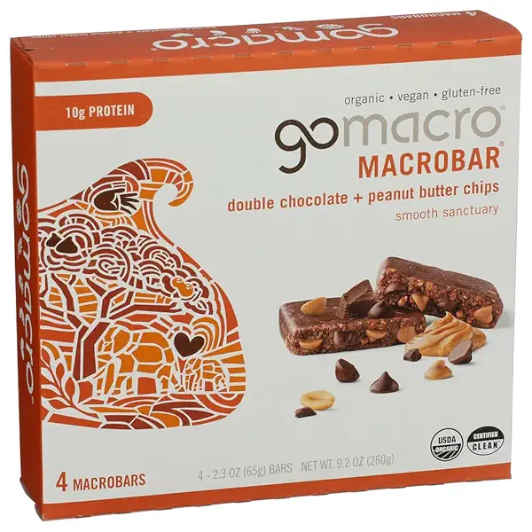 Organic Double Chocolate Peanut Butter Chip Bar 4 Count, 2.3 OZ 2