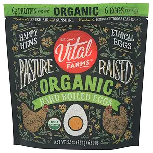 Organic Pasture Raised Hard Boiled Eggs, 9.3 OZ