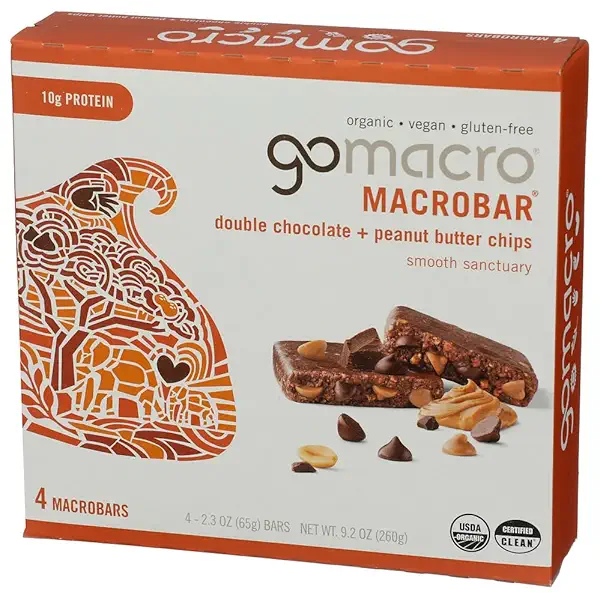 Organic Double Chocolate Peanut Butter Chip Bar 4 Count, 2.3 OZ 3