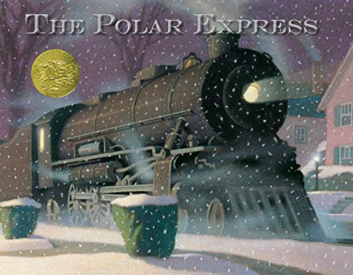 book cover of children's Christmas book The Polar Express by Chris Van Allsburg