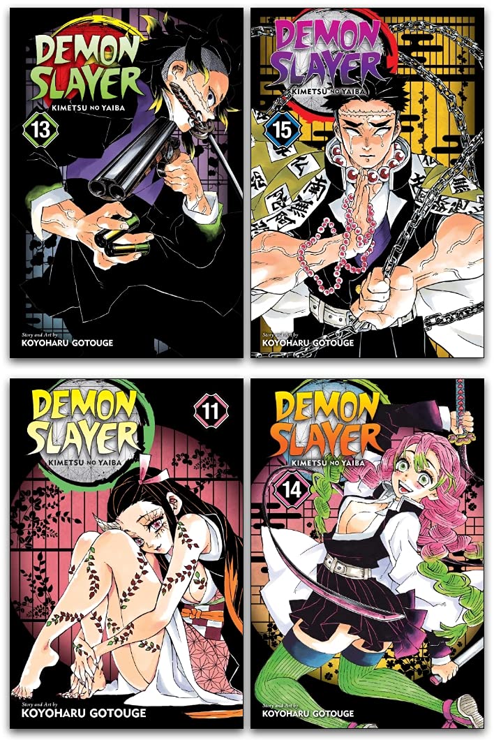 Demon Slayer Kimetsu No Yaiba Collection Vol 11-15 Books Set