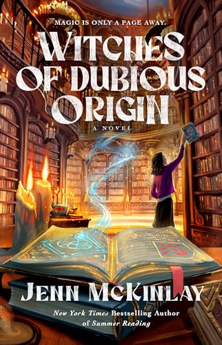 book cover of cozy fantasy novel Witches of Dubious Origin by Jenn McKinlay