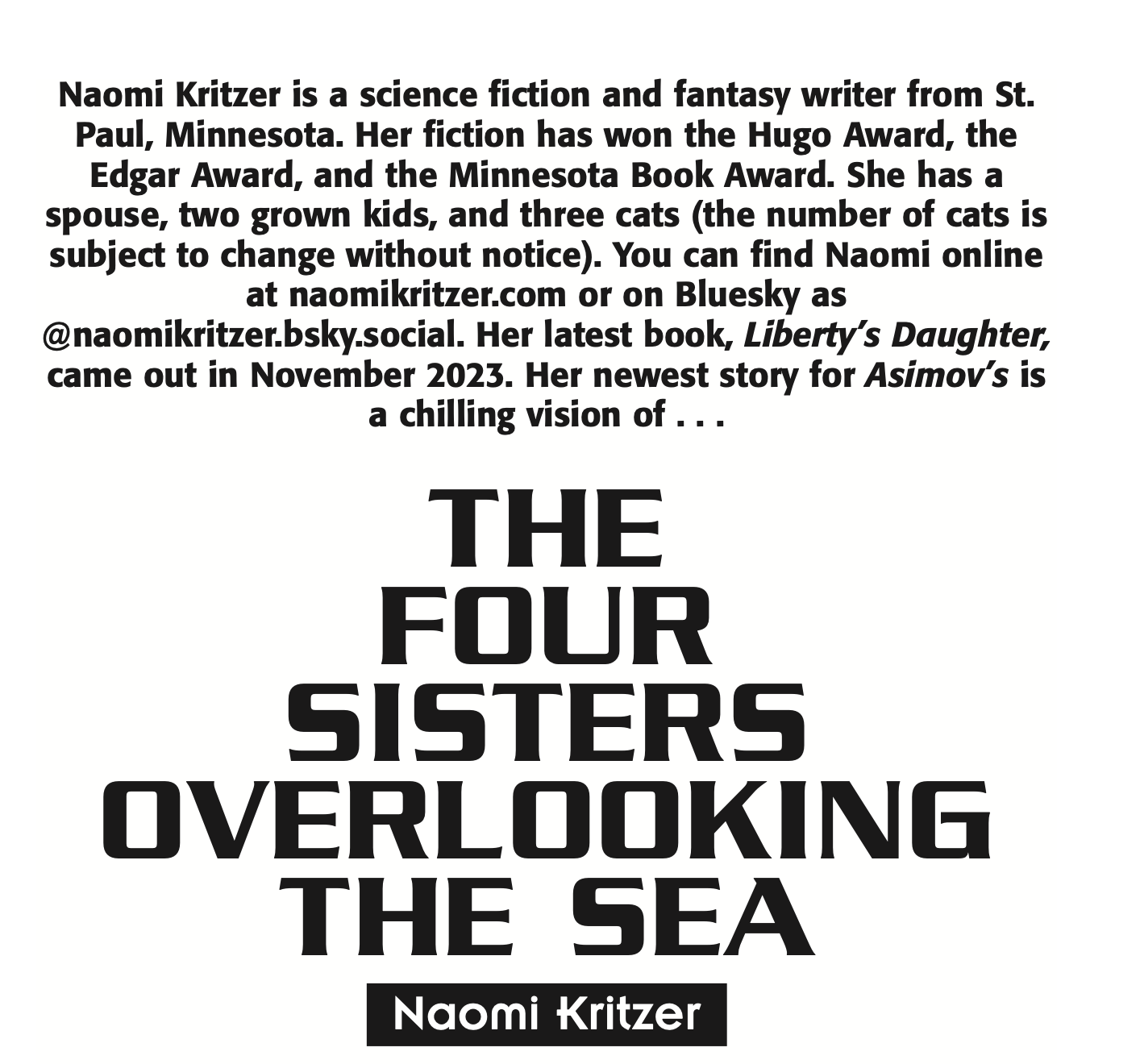 The Four Sisters Overlooking the Sea