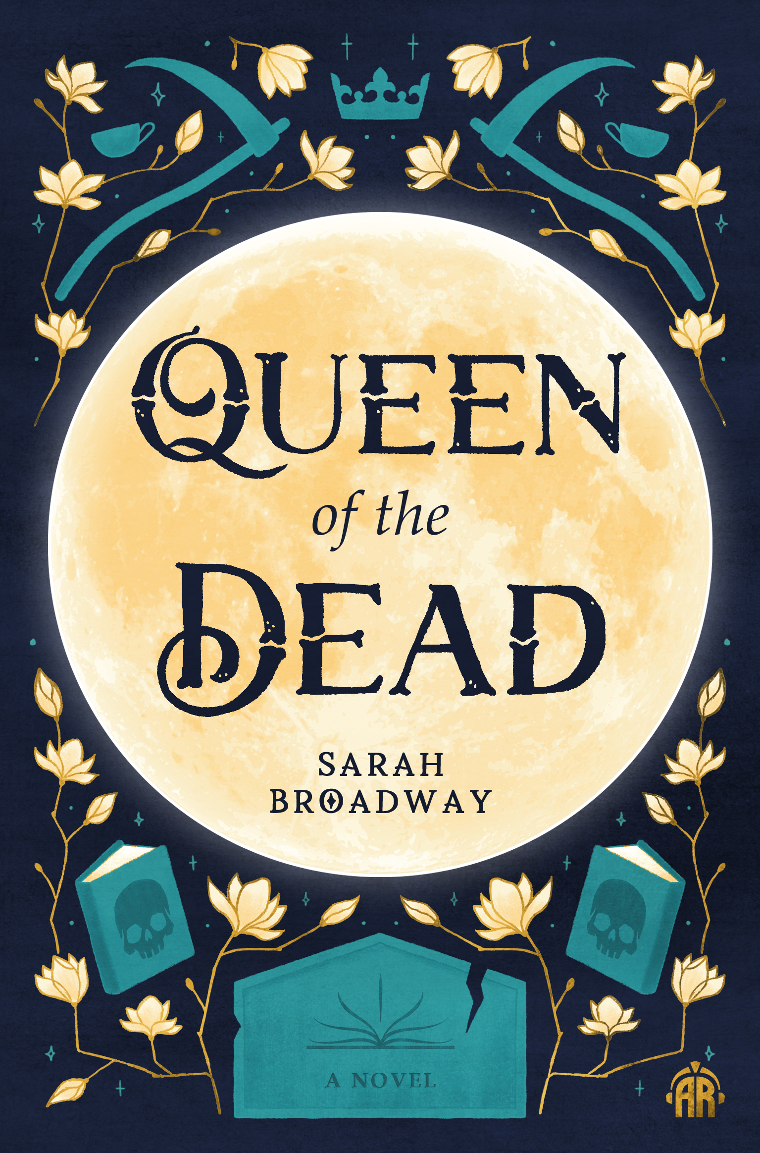 book cover of fantasy novel Queen of the Dead by Sarah Broadway