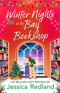book cover of Christmas romance novel Winter Nights at the Bay Books by Jessica Redland