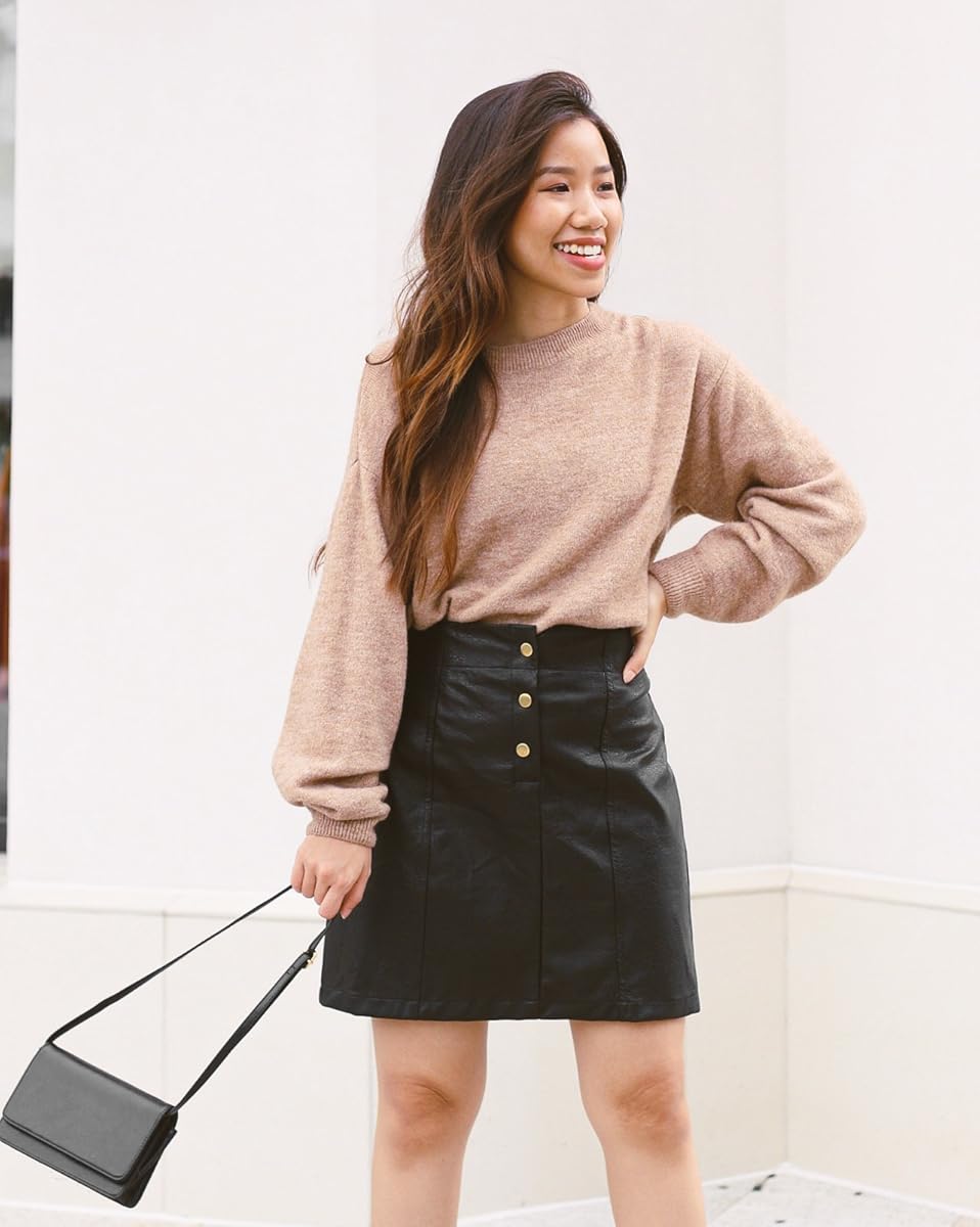 black button down skirt