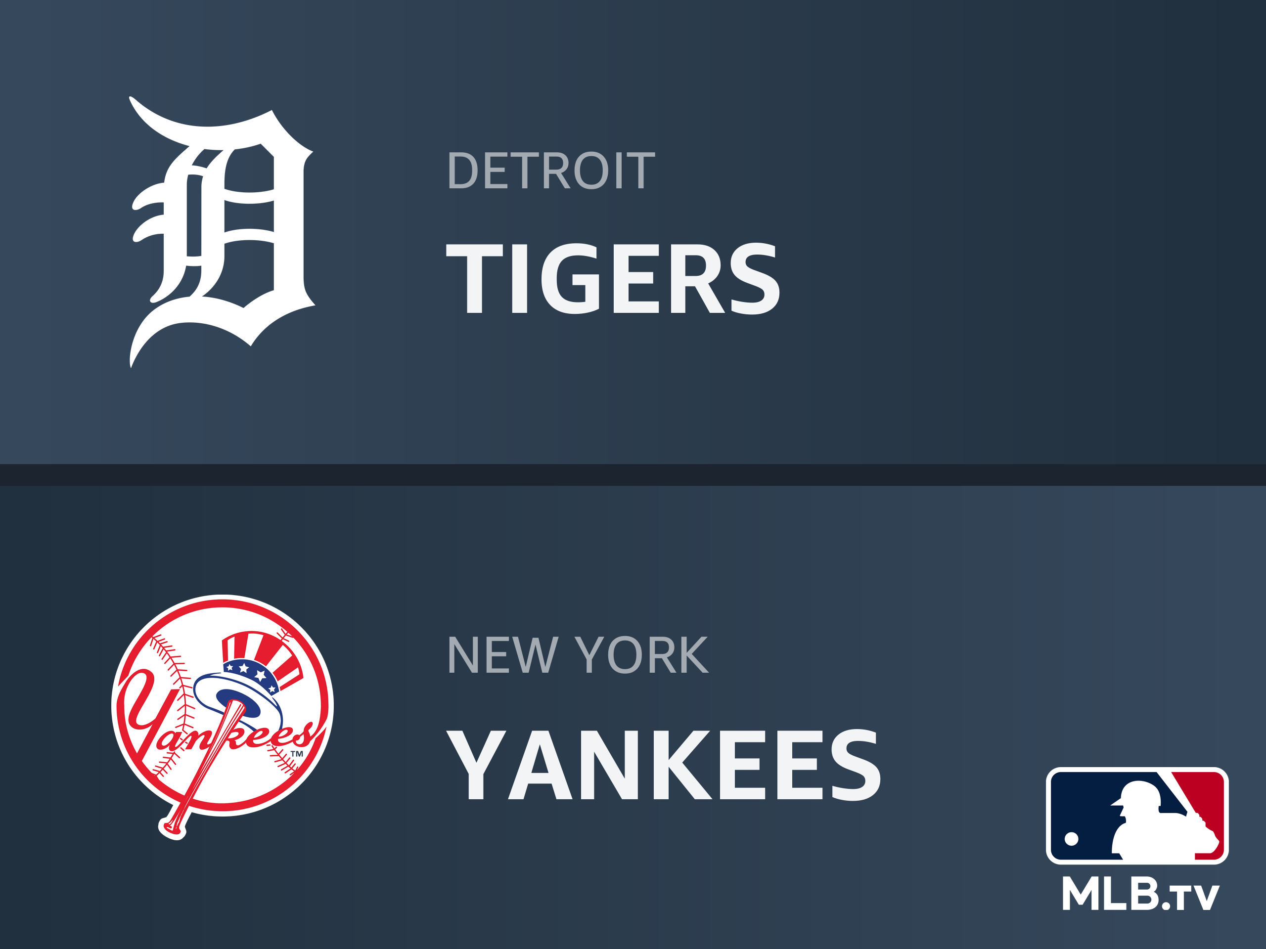 Prime Video Detroit Tigers at New York Yankees