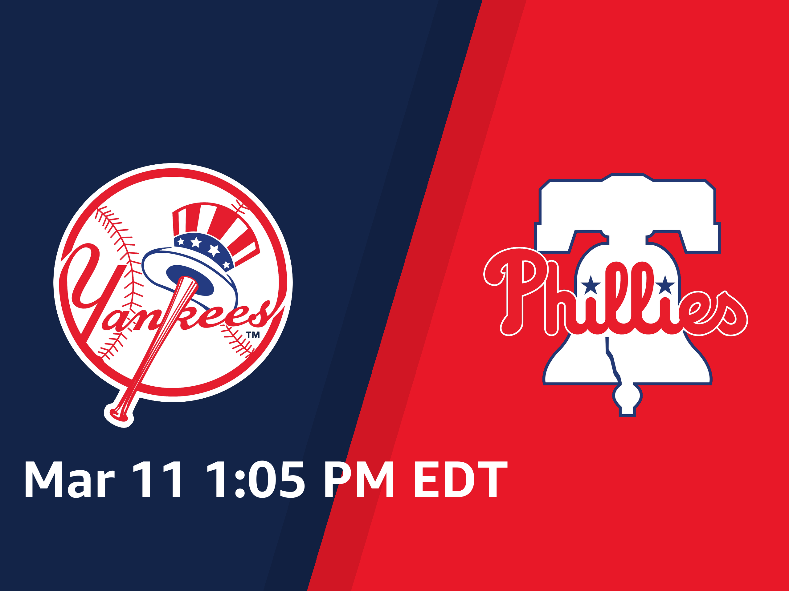 Prime Video New York Yankees at Philadelphia Phillies