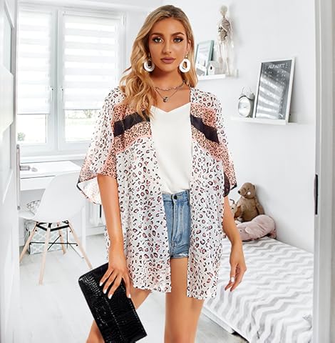 navy floral kimono cardigan