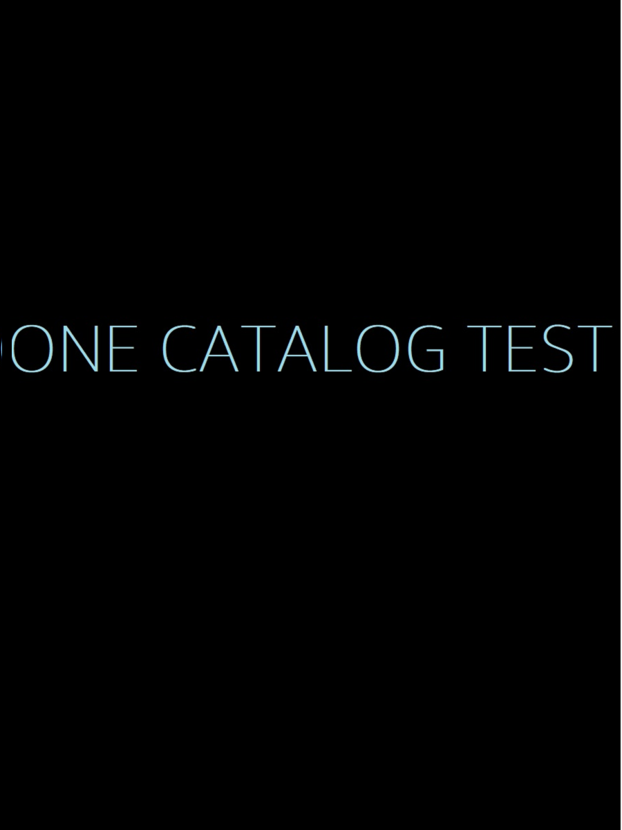 Prime Video One Catalog Test