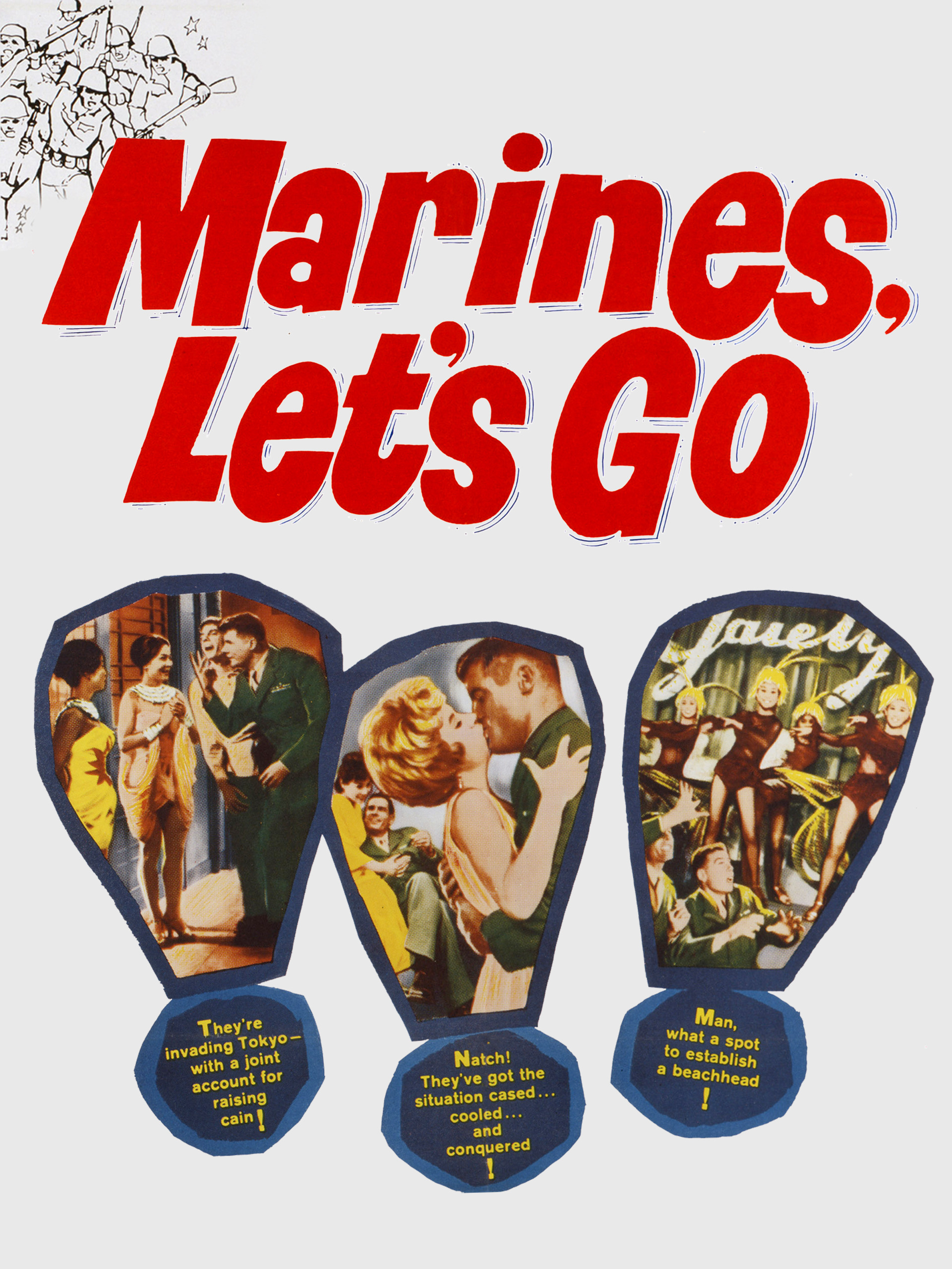 Marines Let’s Go 1961 レトロ　ヴィンテージ映画ポスター Marines Let's Go 1961 レトロ ヴィンテージ映画ポスター