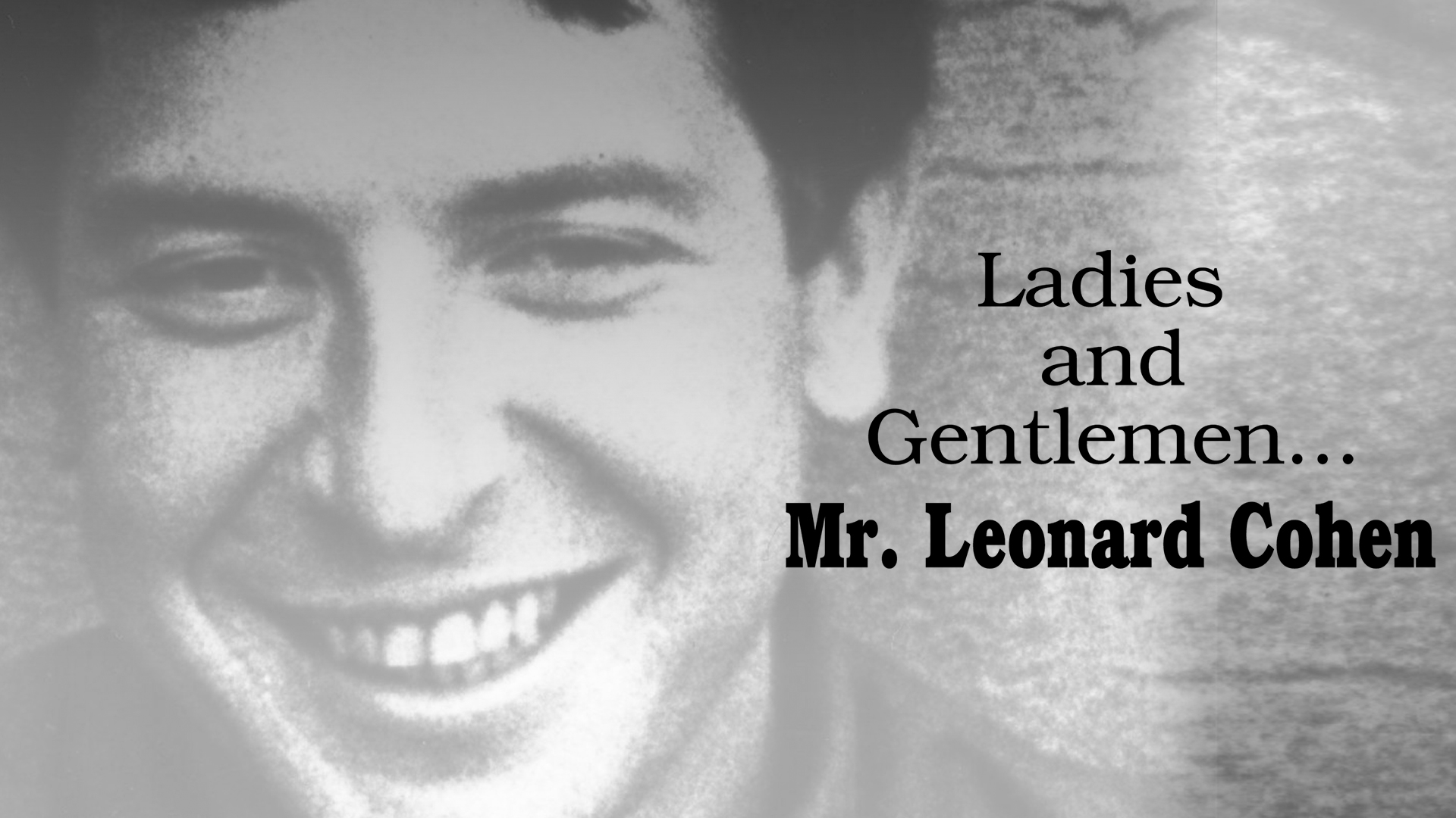 Prime Video: Ladies & Gentlemen Mr. Leonard Cohen