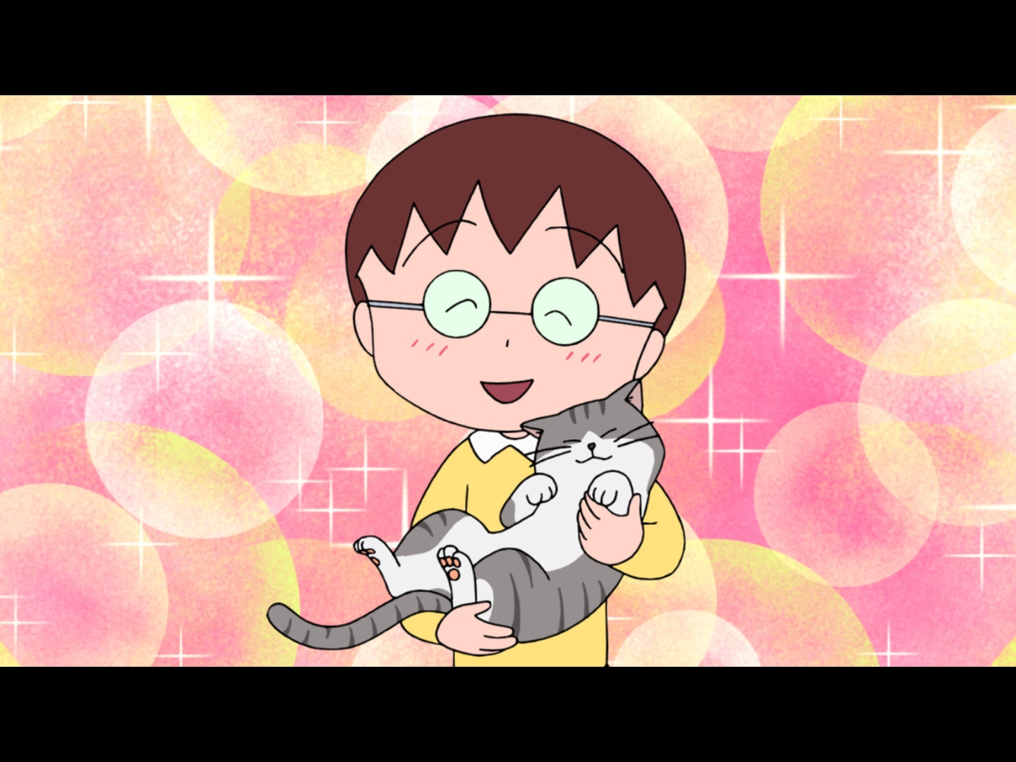 ちびまる子ちゃん　セル画　友達4セット　はなわくん　はまじ　山田くん 野口さん ちびまる子ちゃん「野口さんが泊まりに来る！？」の巻