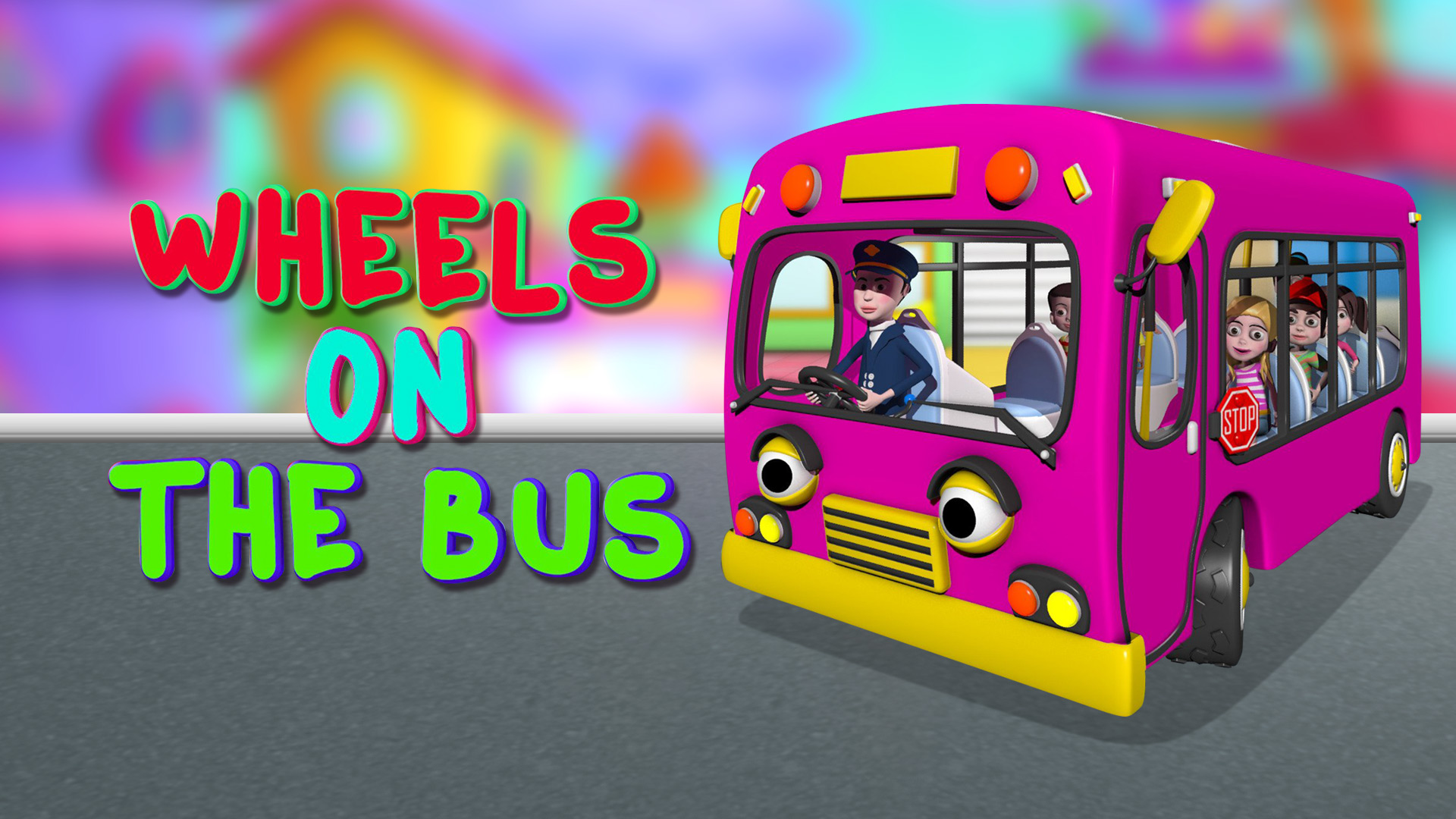 Watch Wheels On The Bus Go Round And Round Nursery Rhymes for Kids