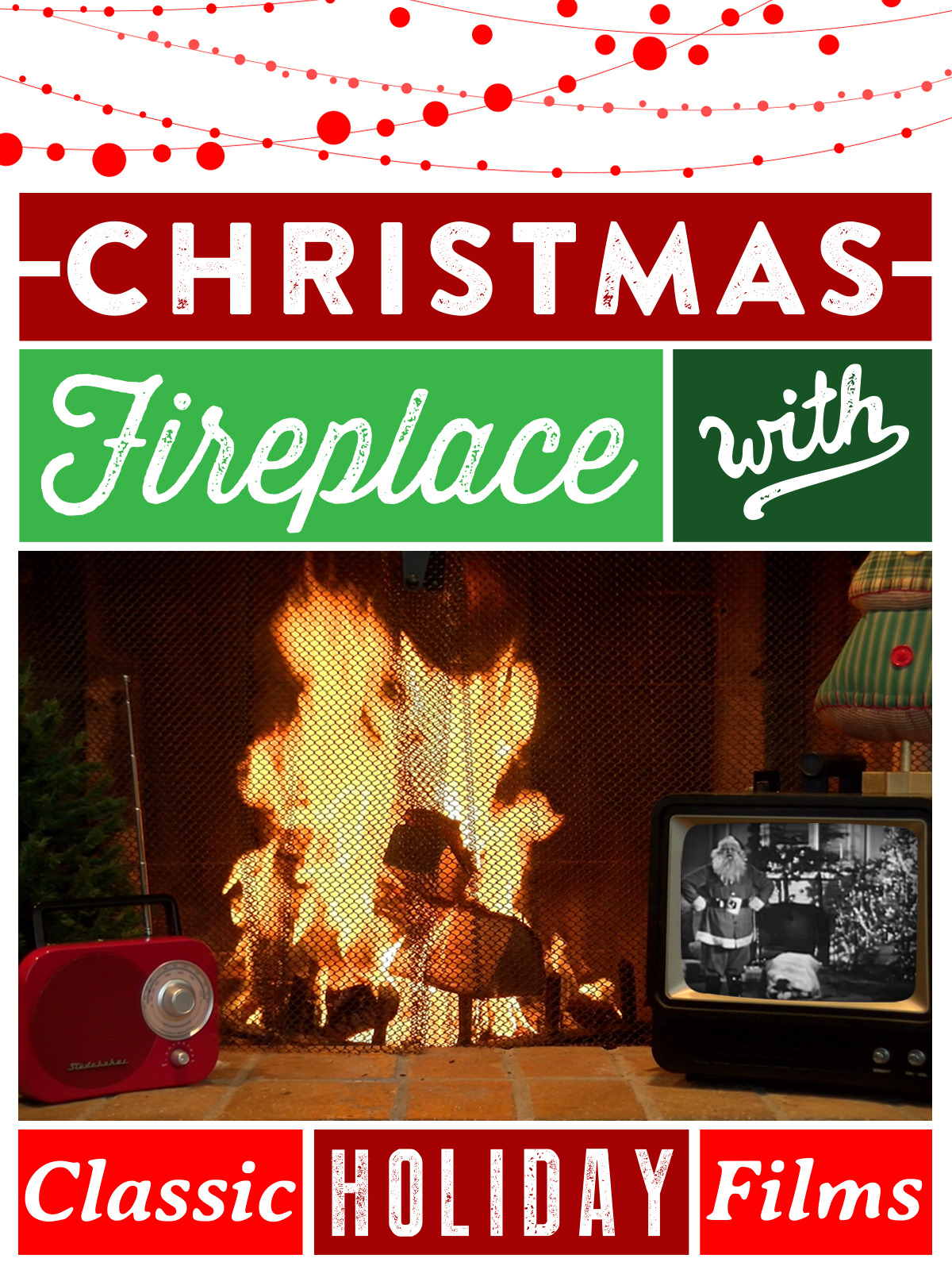 Watch Christmas Fireplace - Yule Log With Classic Holiday