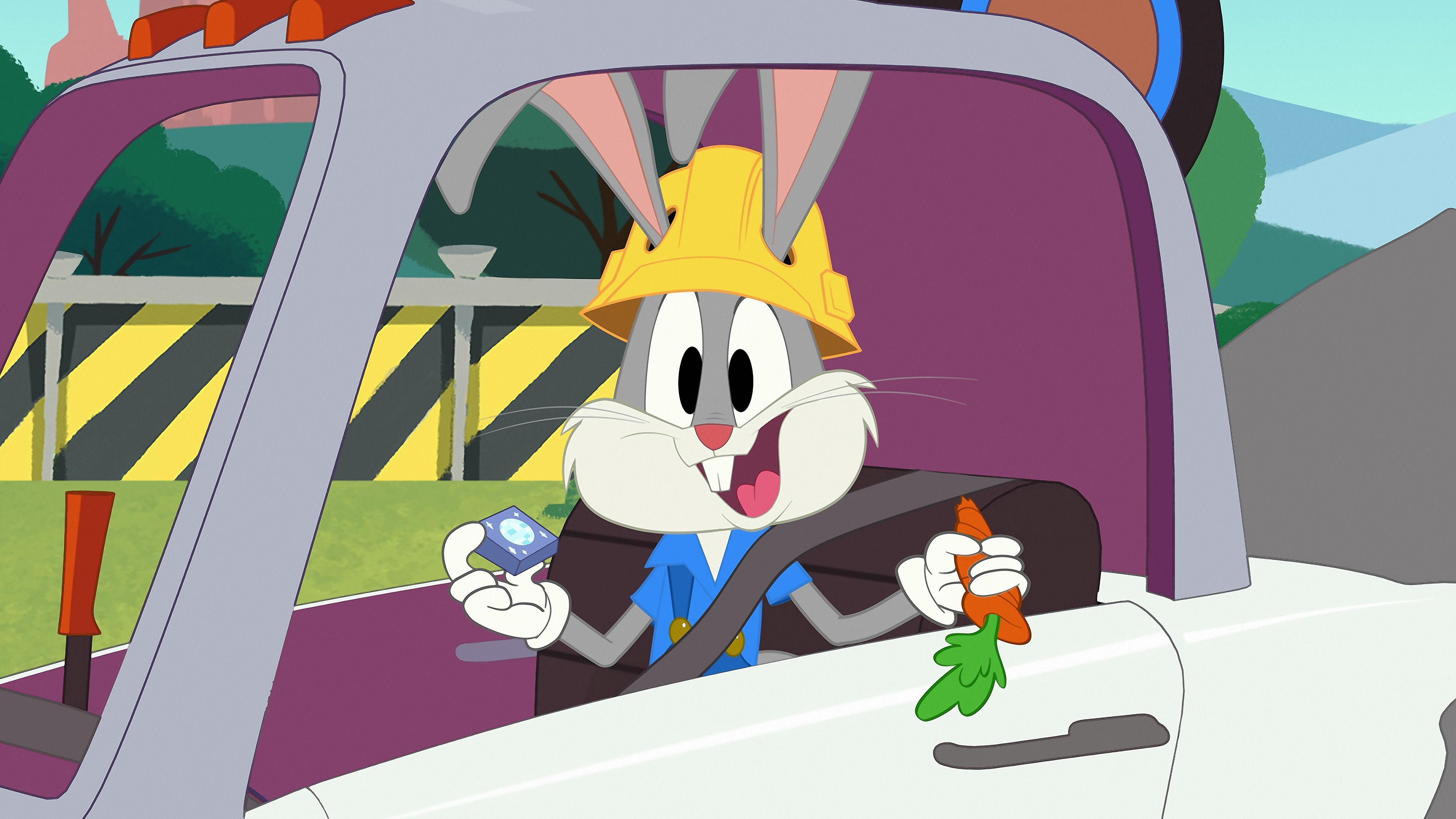 Download Halloween Bugs Bunny TV Show New Looney Tunes Art, image size:3840x2160