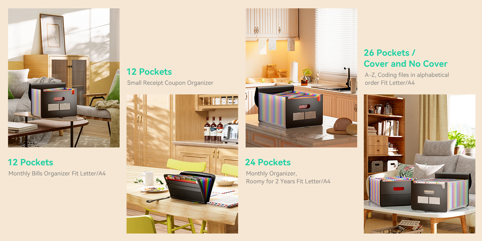 Amazon.de ThinkTex Concertina File Organizer