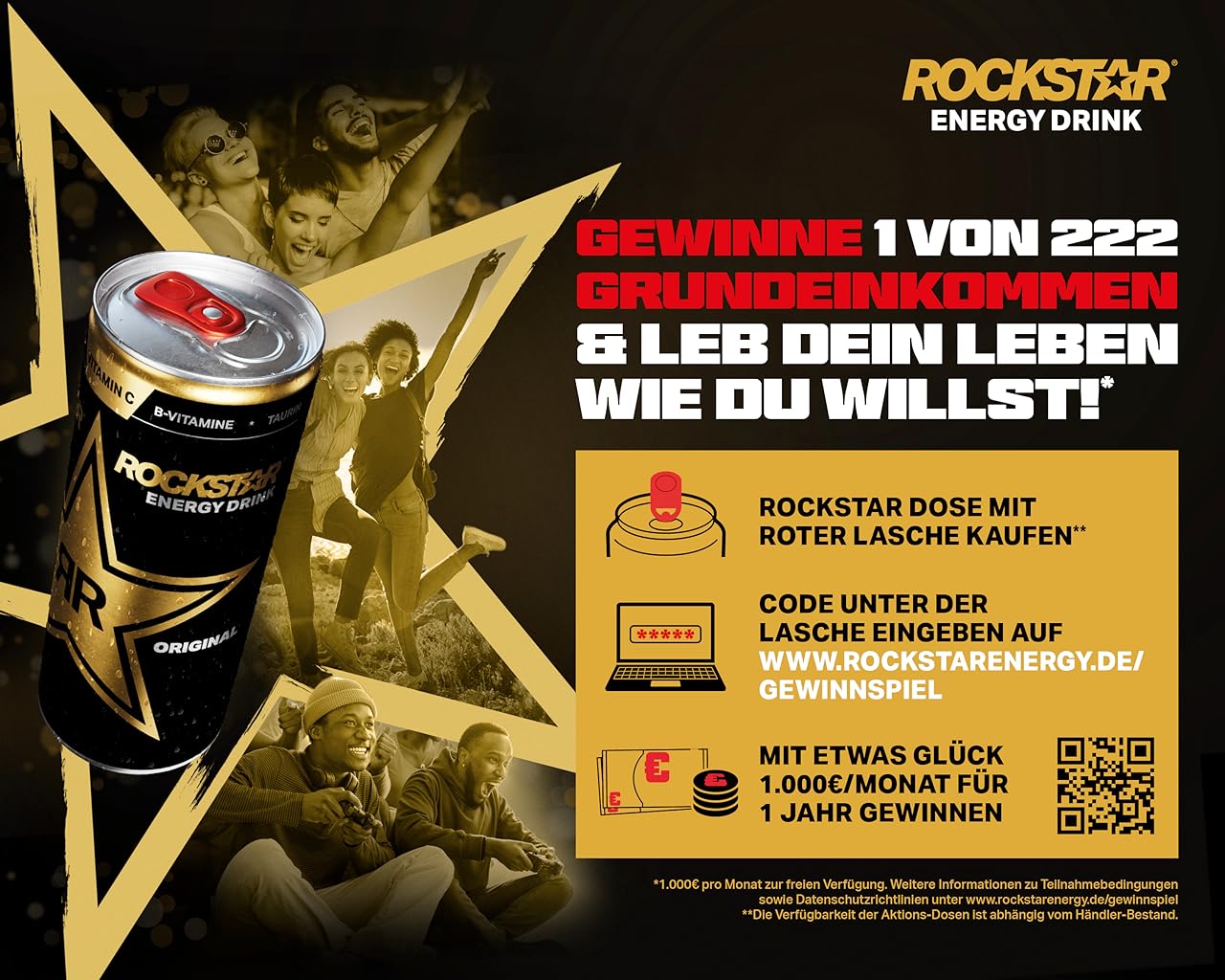Amazon.de ROCKSTAR ENERGY DRINK Gewinnspiel
