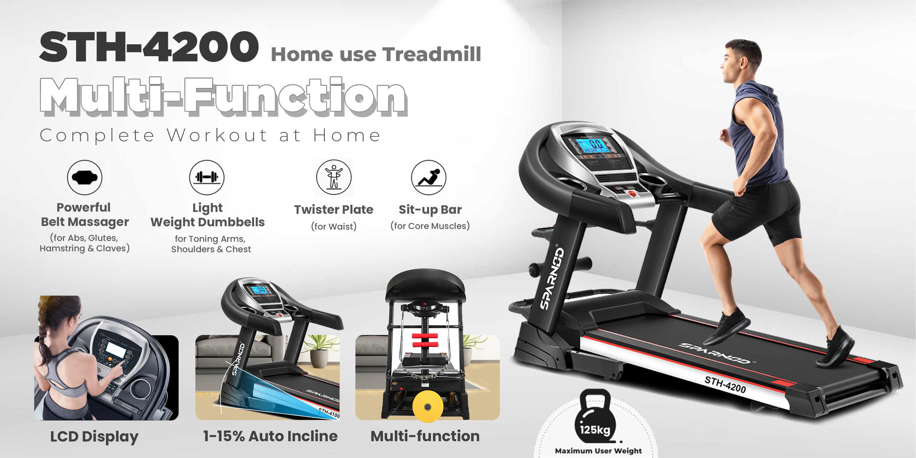 Amazon.in SPARNOD FITNESS Treadmills