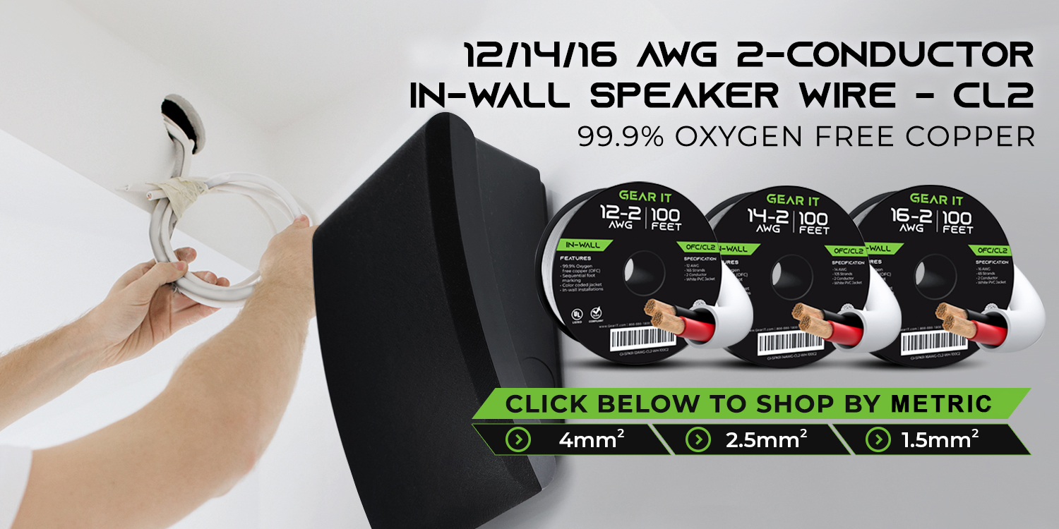 Amazon.co.uk GearIT InWall Speaker Wire CL2 OFC