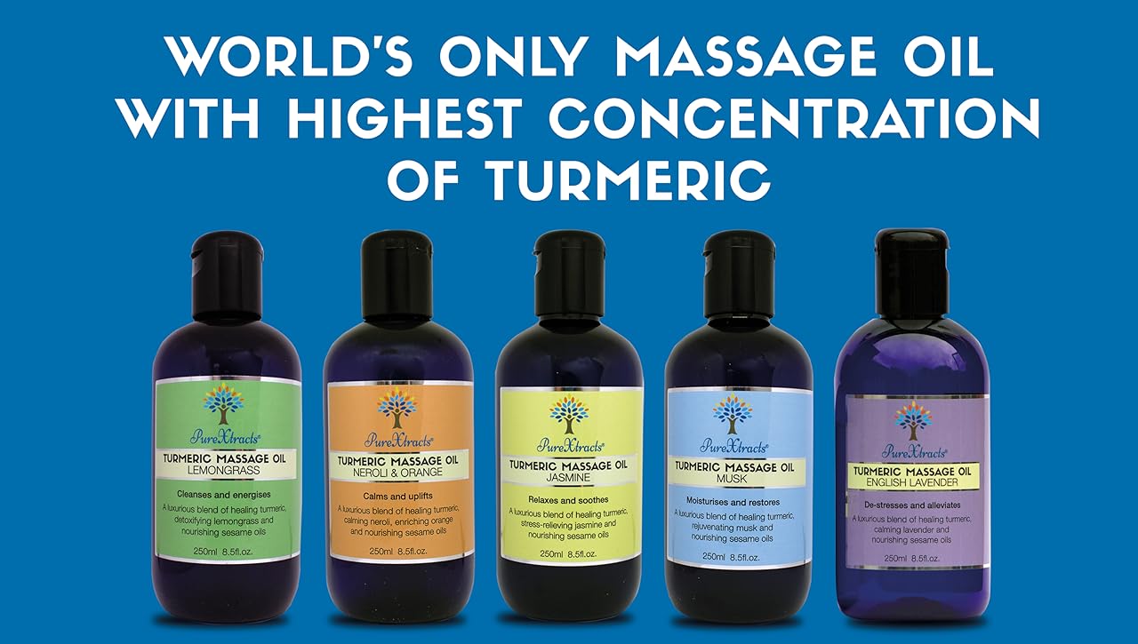 Amazon.co.uk PureXtracts Turmeric Massage Oils