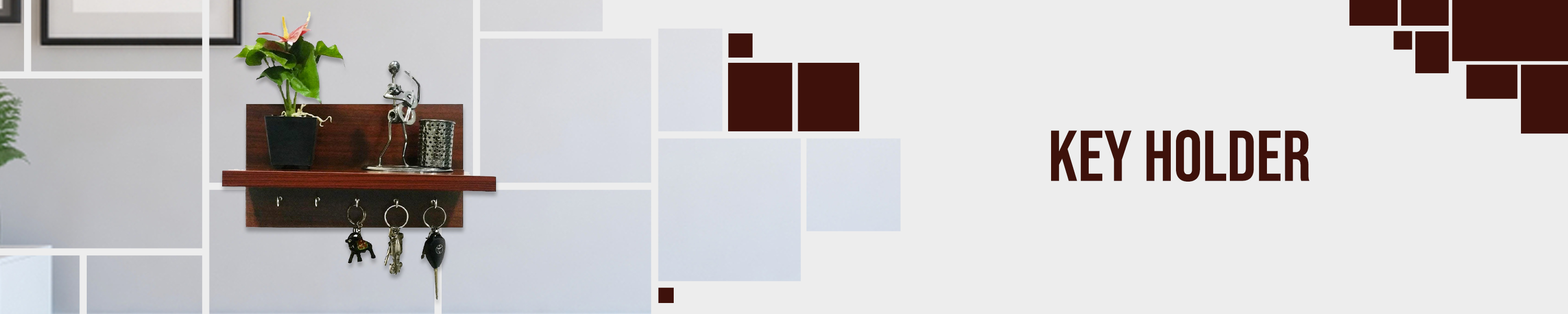 Amazon.in Touch Wood Key Holder