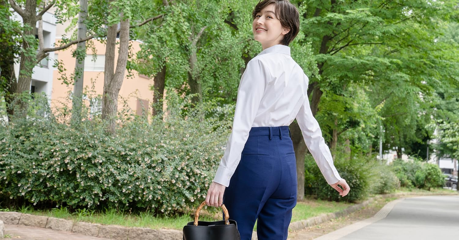 新品同様【Corleonis 】コルレオニス 薄ピンク長袖シャツ Amazon | ボディシャツ 長袖 プラス・アンディズ(サックス)(S