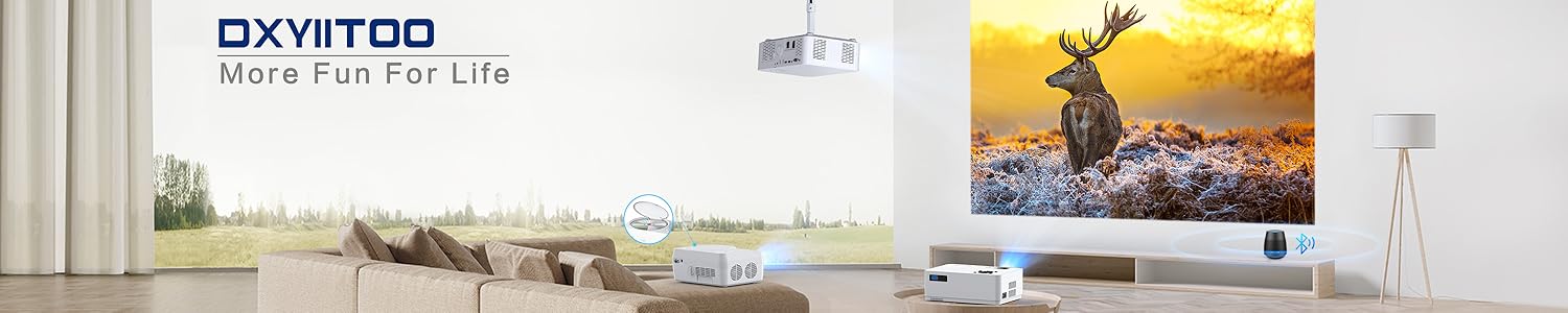 Amazon.co.jp: Dxyiitoo WiFi DVDプロジェクター: DVDプロジェクター