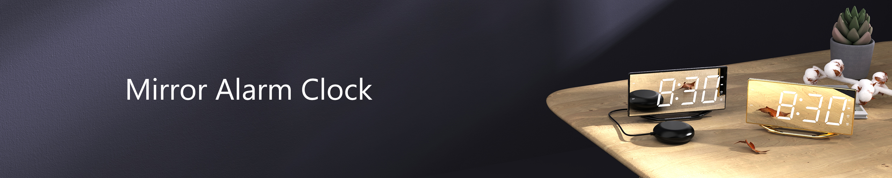 OnLyee Mirror alarm clock