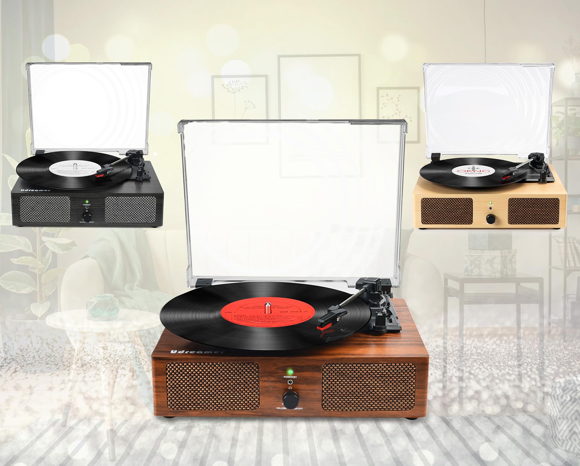 Udreamer Vinyl Record Player for Beginners