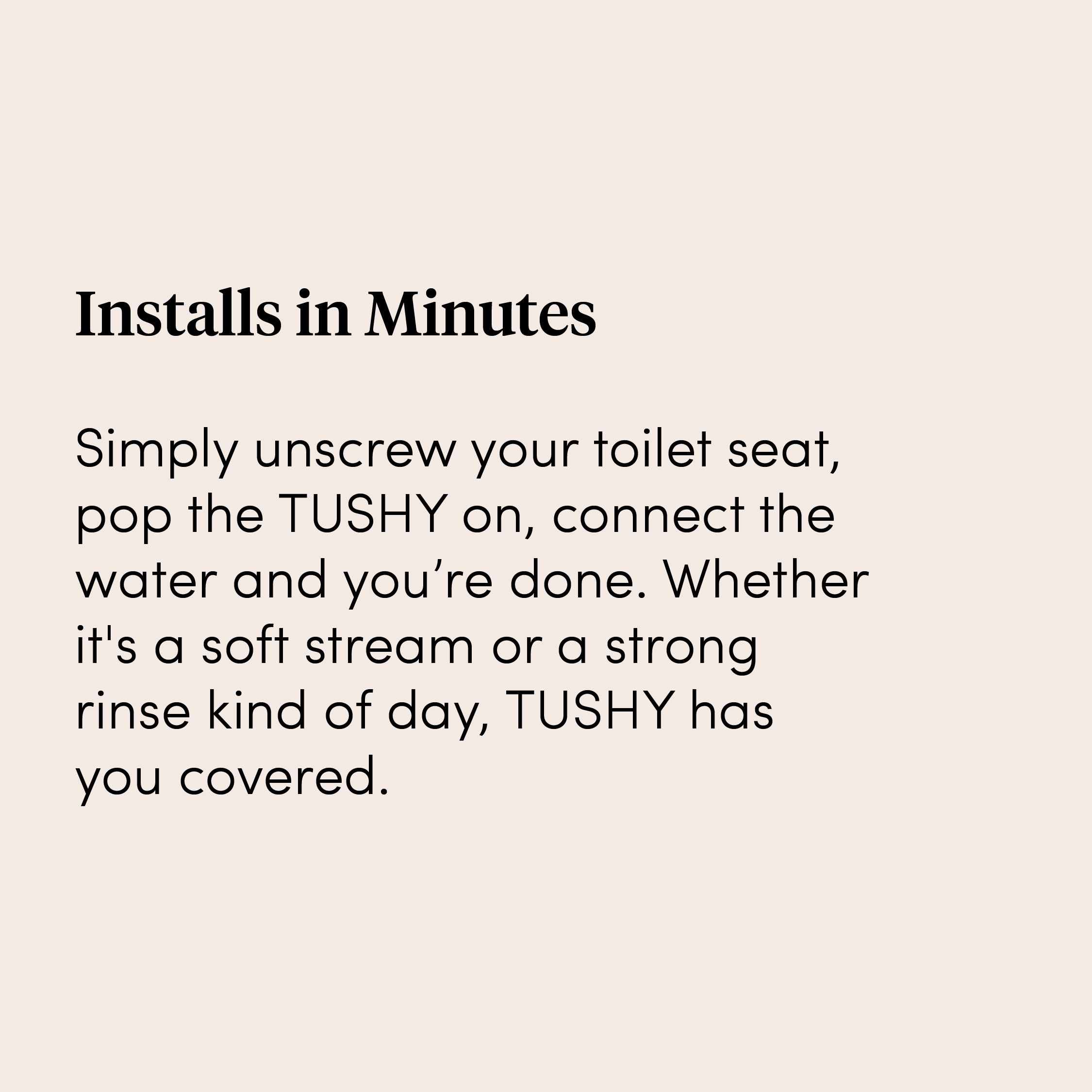 TUSHY How Tushy Bidets Work