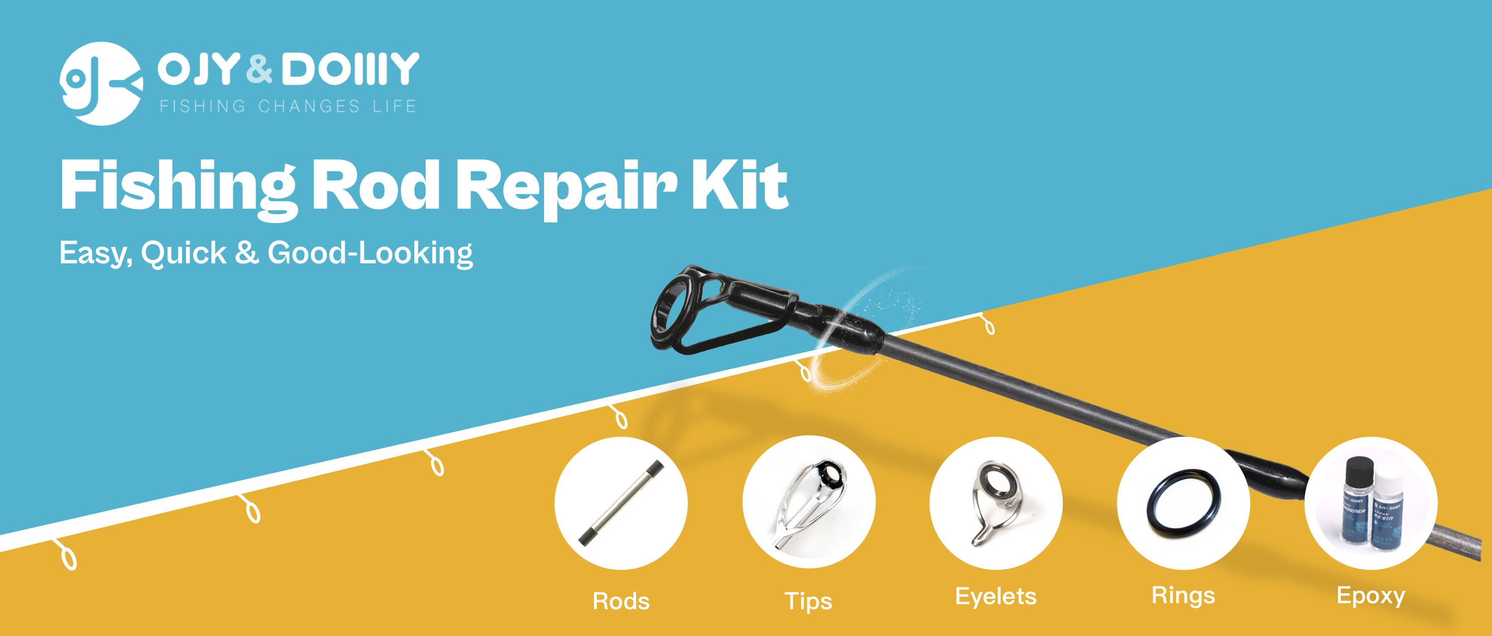 OJY&DOIIIY Fishing Rod Repair