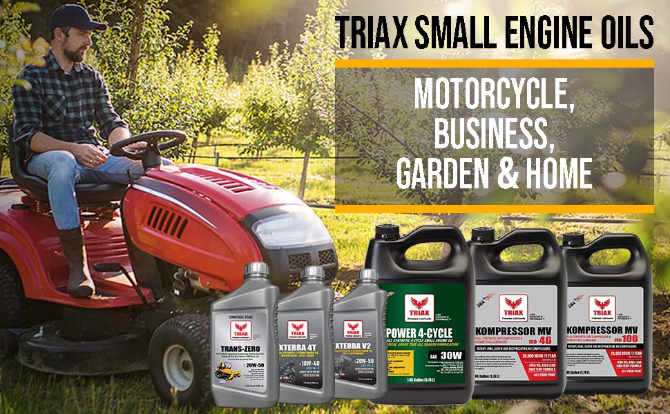 TRIAX Performance Lubricants Small Engine Oils